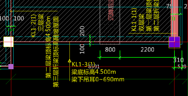 梁下吊耳怎么画