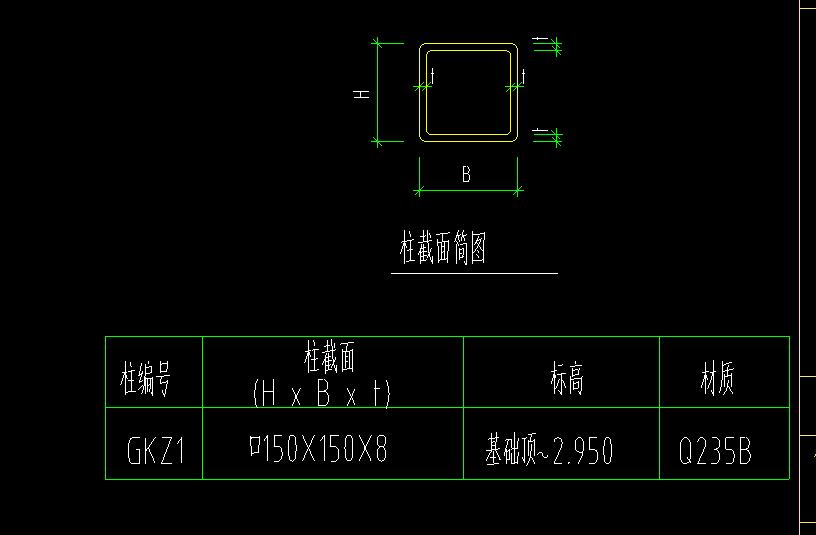 這個鋼柱怎麼選擇截面尺寸