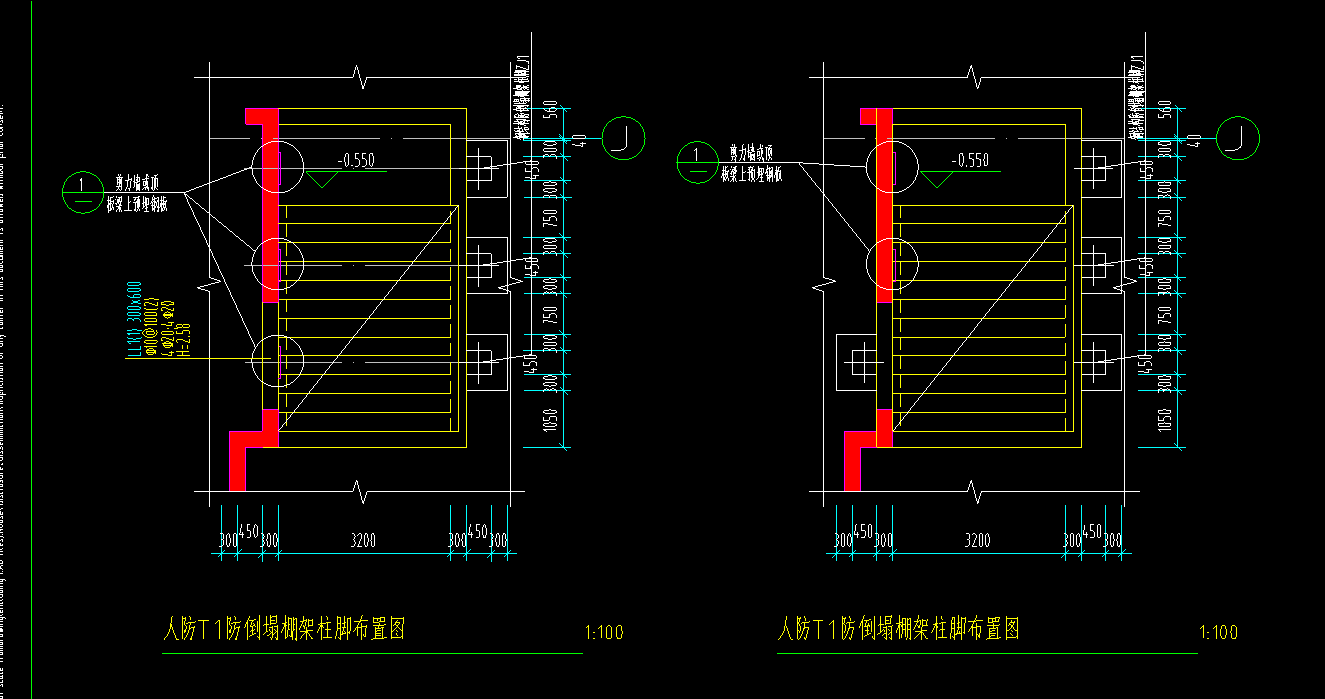 人防柱脚怎么计算