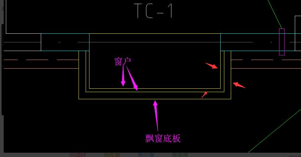 求助能不能解释下飘窗的那几根线分别代表什么,还有这张图能看出飘窗