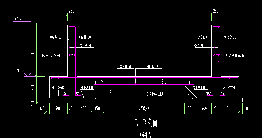 求助,这种扶梯基坑怎么画?