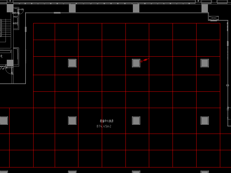 下图红色网格是什么意思?这是接地平面布置图?中间是防雷器