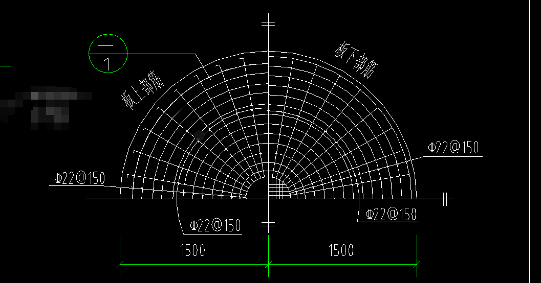 请问这种圆形的板的筋要怎么才可以布上去