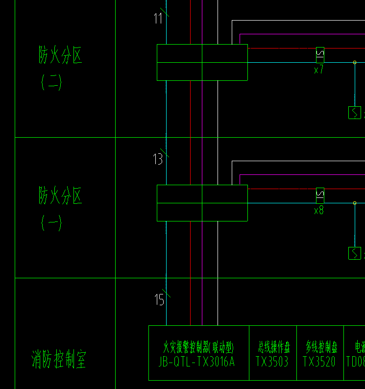 消防端子箱进线问题