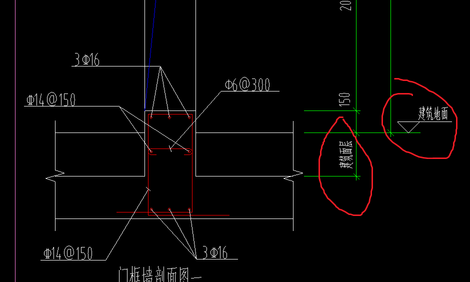 人防門框牆高度