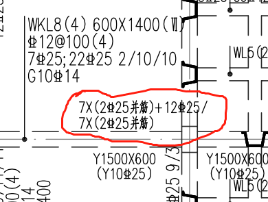 图中梁原味标注并筋是什么意思该怎么标注它还有加腋钢筋该怎么标注