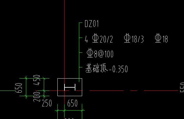 短柱配筋信息