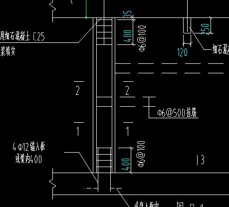 構造柱植筋鋼筋與縱筋?