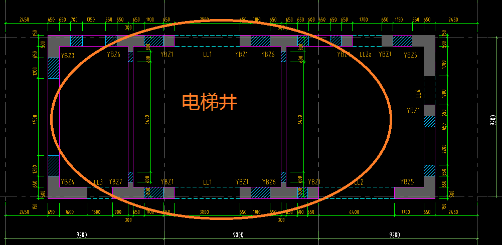 如圖招標清單為什麼電梯井壁牆要單獨列出來電梯電梯井壁牆跟周圍核心