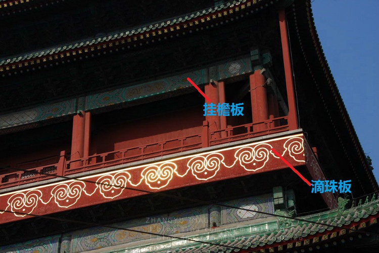 挂檐落板滴珠板