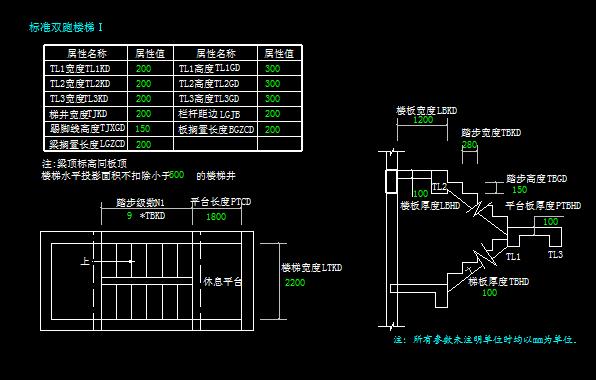 钢筋单构件输入,土建这里如果只贴楼梯投影面积的话,楼梯的踢脚线