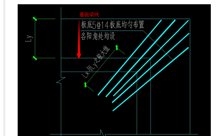 筏板阳角放射筋如何布置?