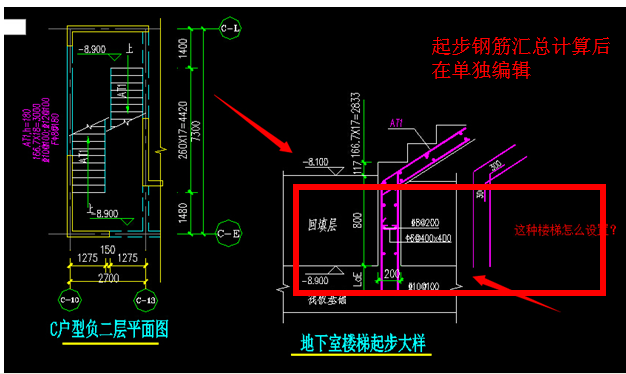 這個樓梯鋼筋怎麼佈置