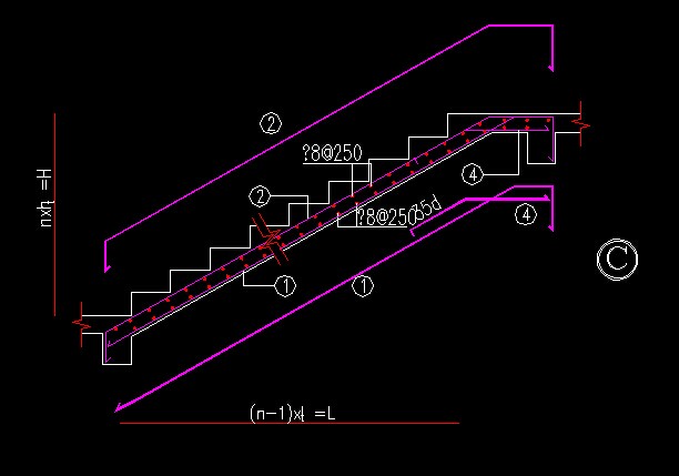 平法表示方法有没有双层双向at型楼梯的表示方法