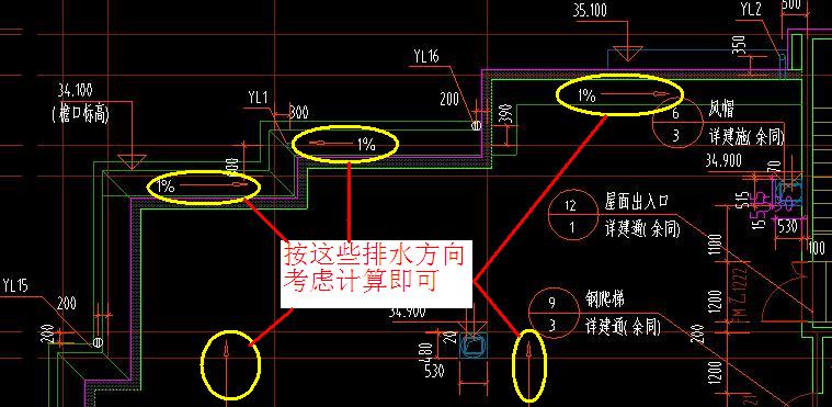 如何判断坡屋面雨水管的走向