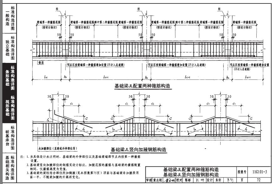 地梁与承台连接16g图集图片