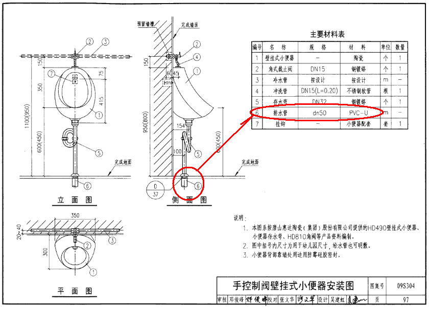 小便器下水管安装图解图片