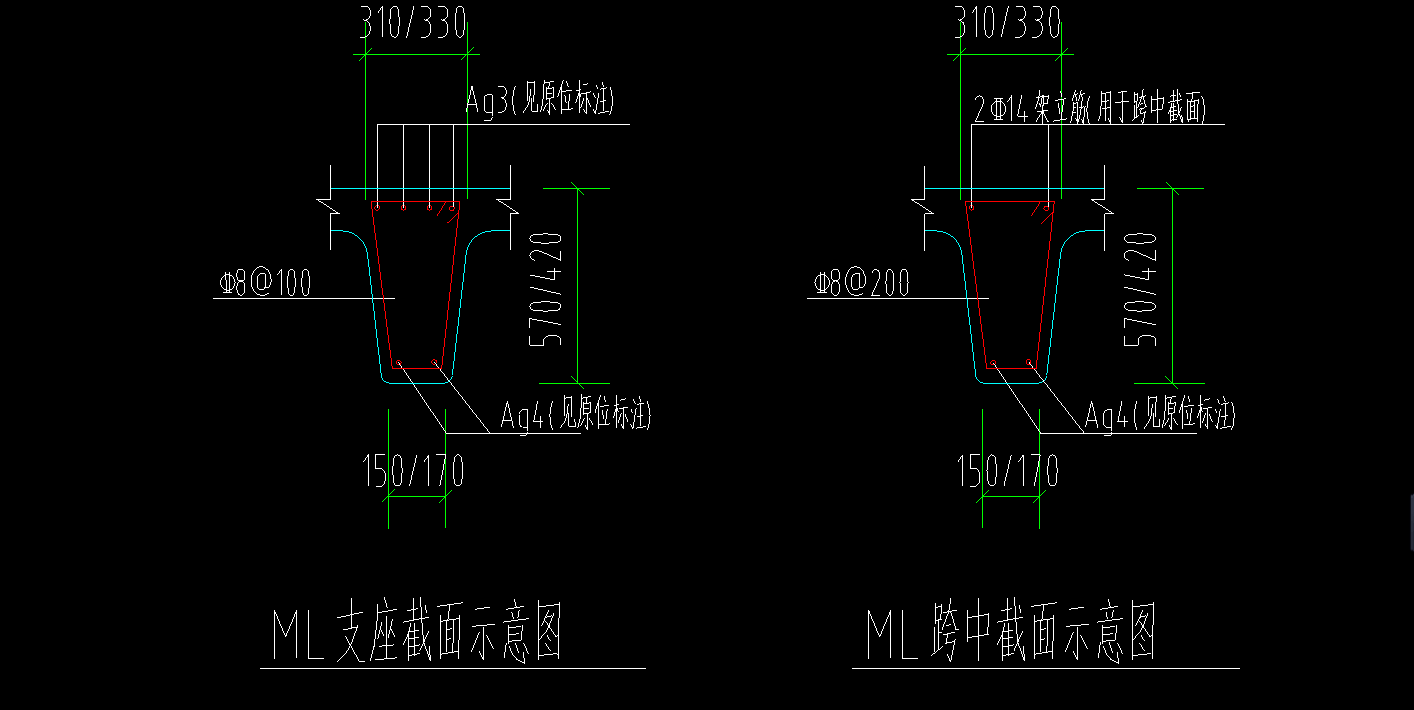 双向板上部筋怎么搭接_双向板梁配筋(3)