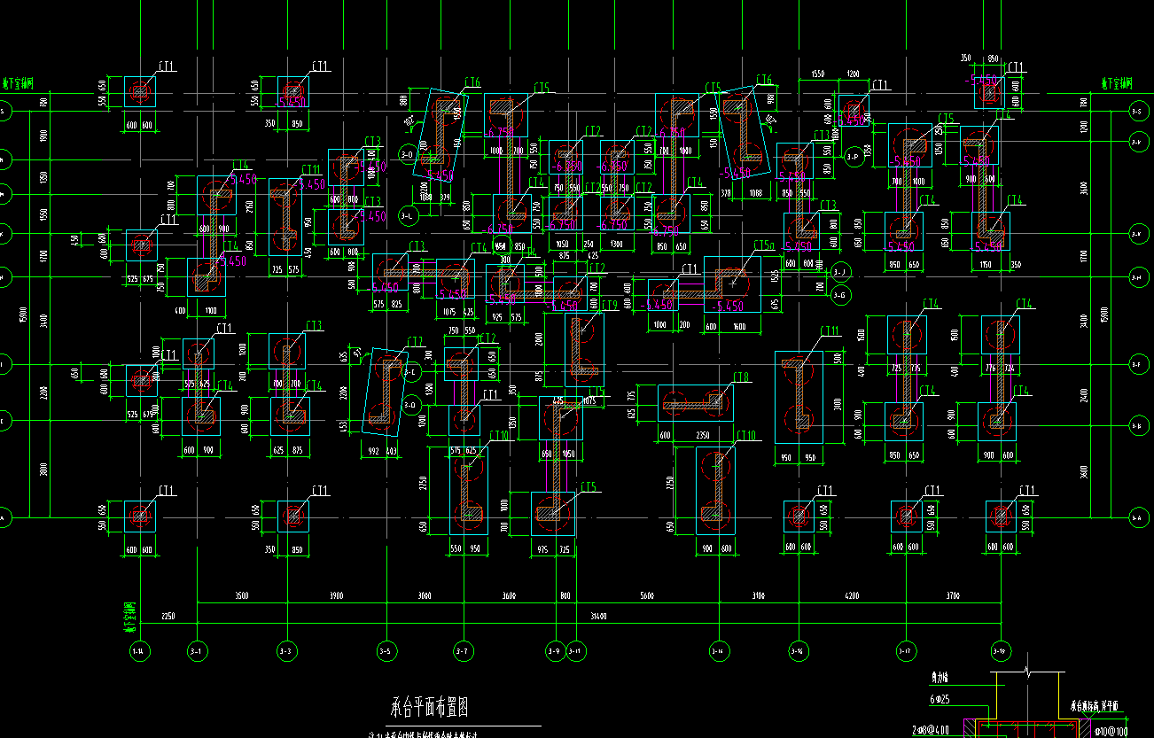 承台梁在图中何处还有这个大样图中的ctl1的尺寸是800800吗