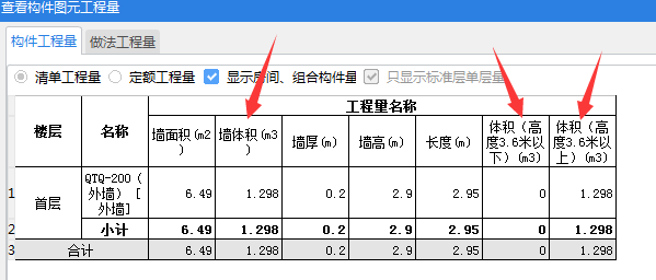 墙体积