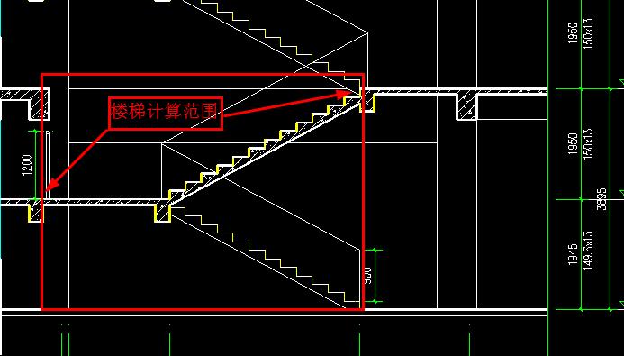 這是一樓的平面圖,樓梯在一樓投影的那部分算樓梯間嗎