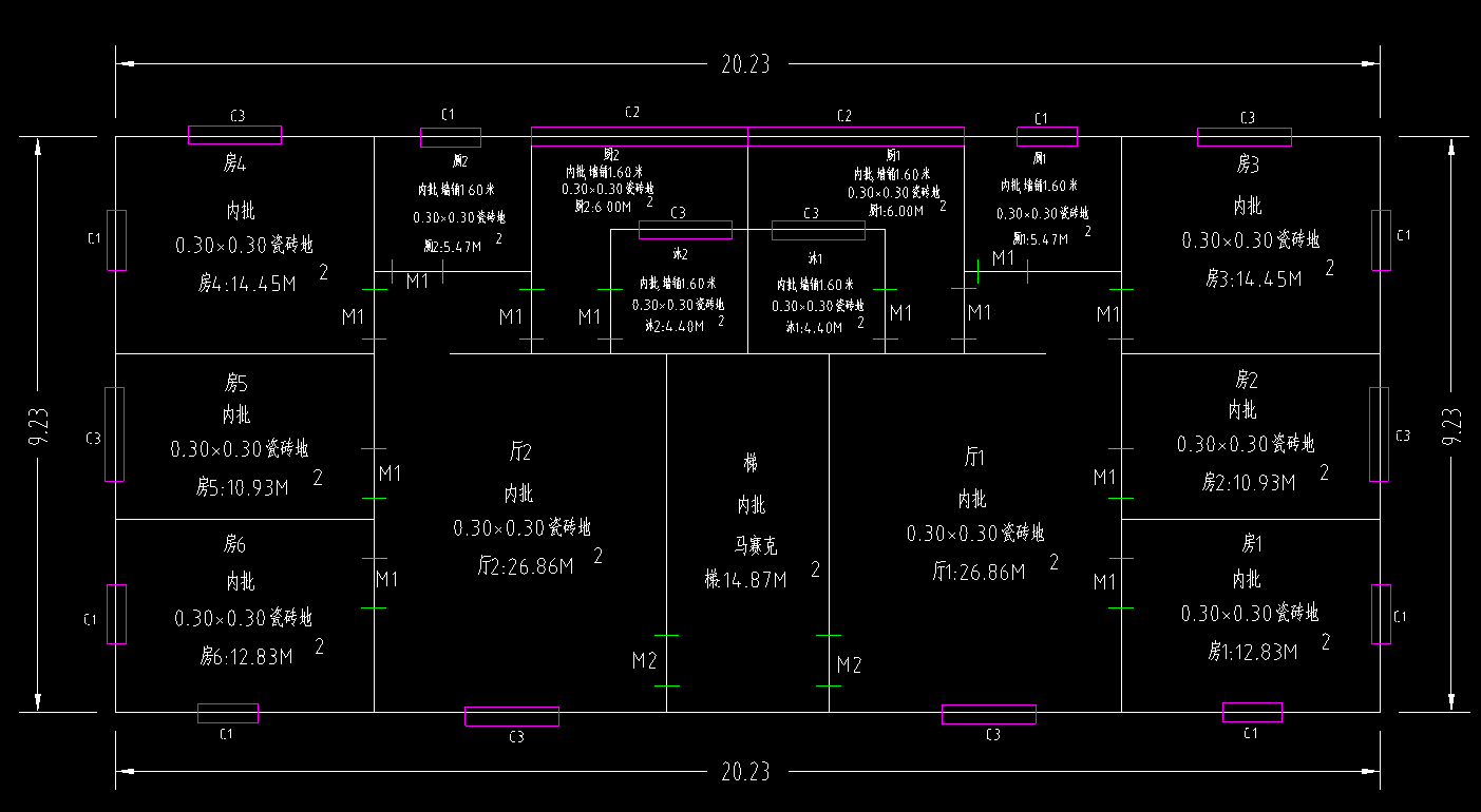 墙厚