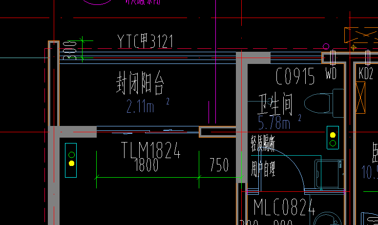 主体结构外的阳台