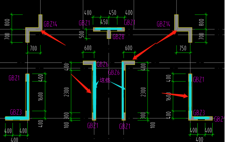 暗柱中是否绘剪力墙柱为剪力墙的加强部位则绘制墙那么就需暗梁施工中