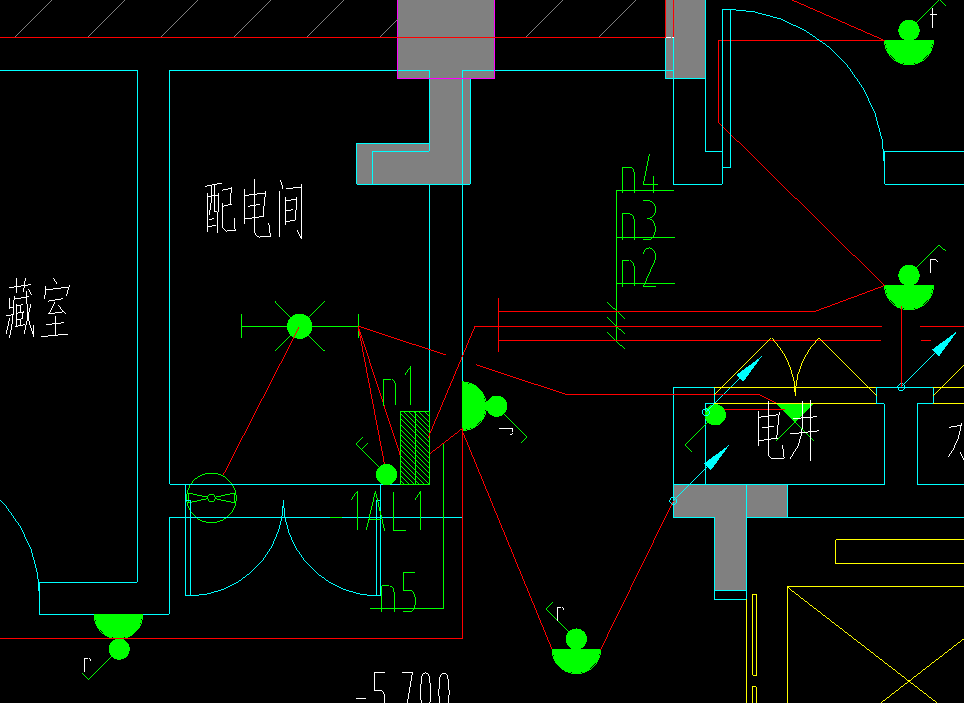 带消防强点灯具回路