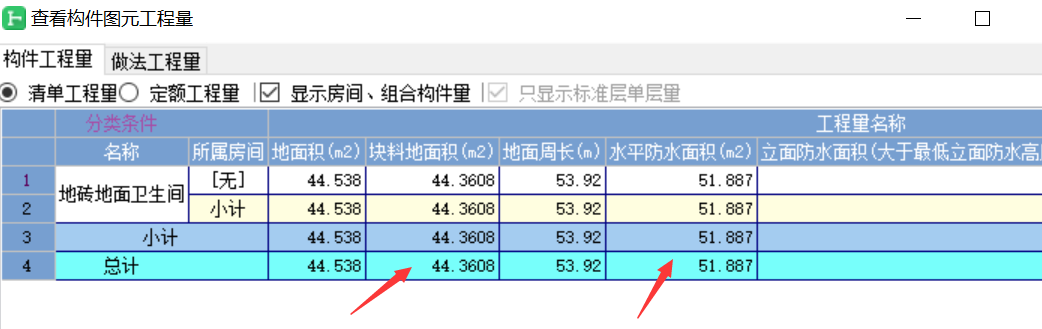 块料面积