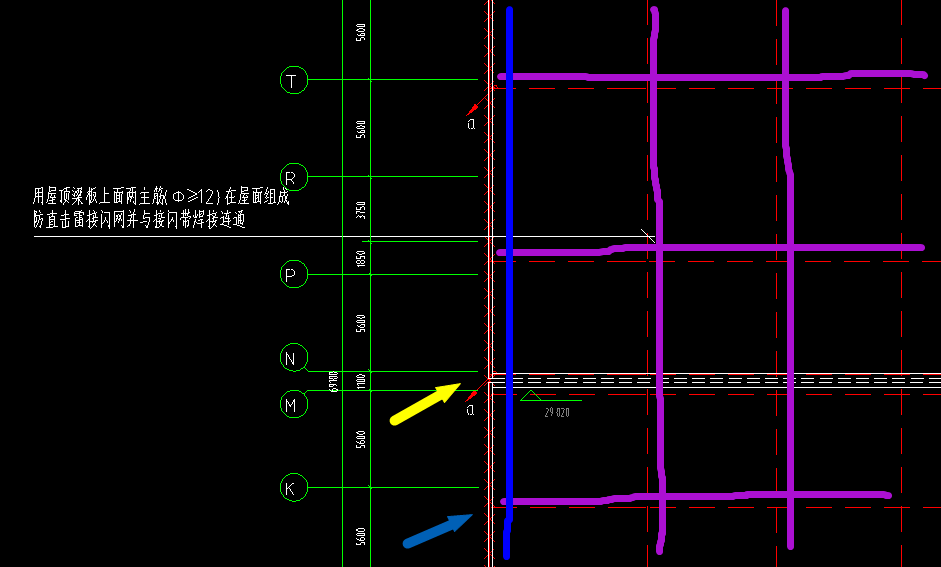 屋面接闪带网格图片图片