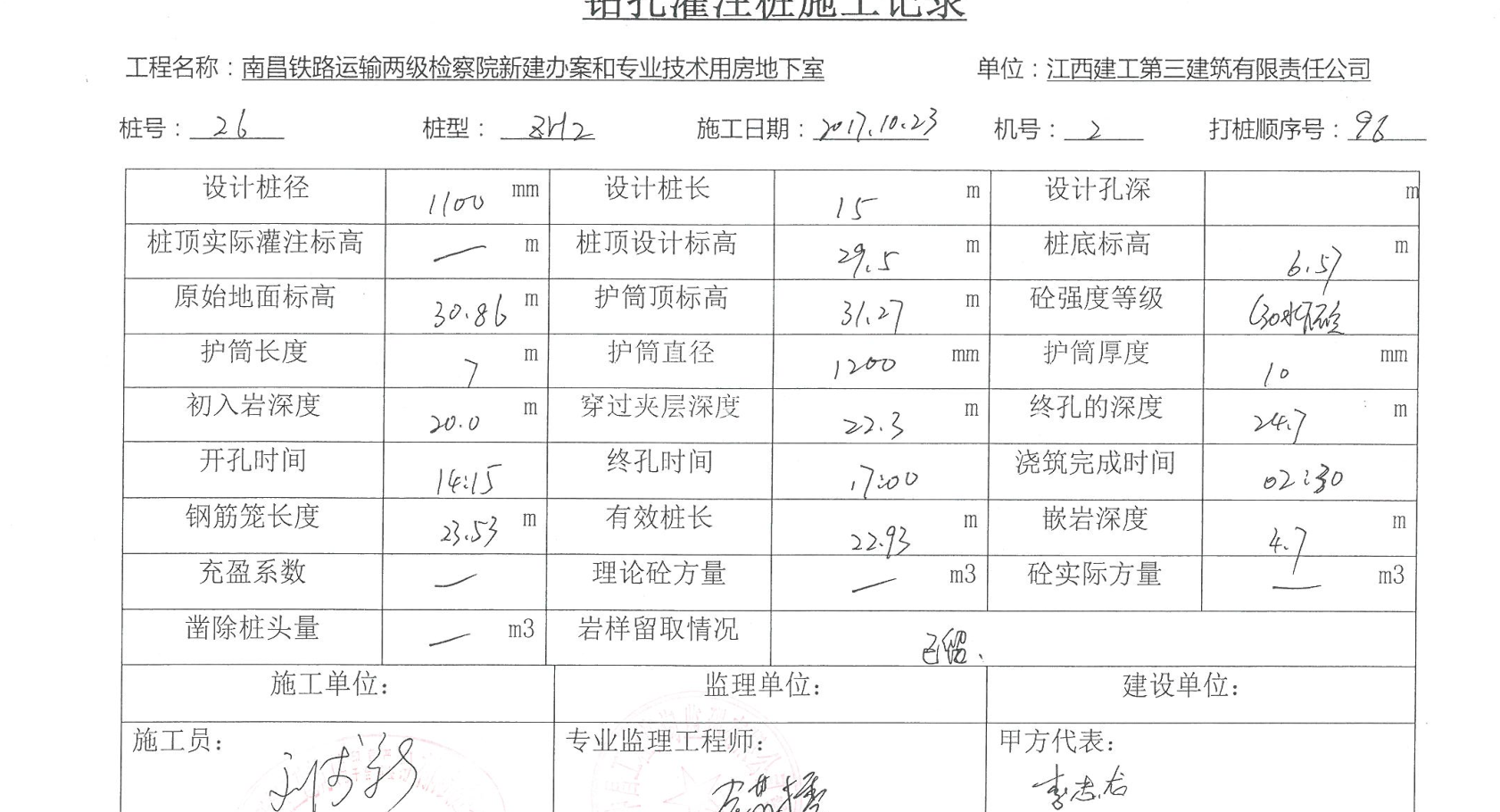 入岩增加费