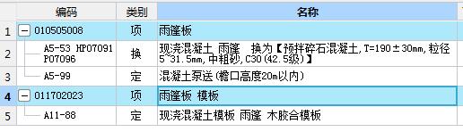套清单