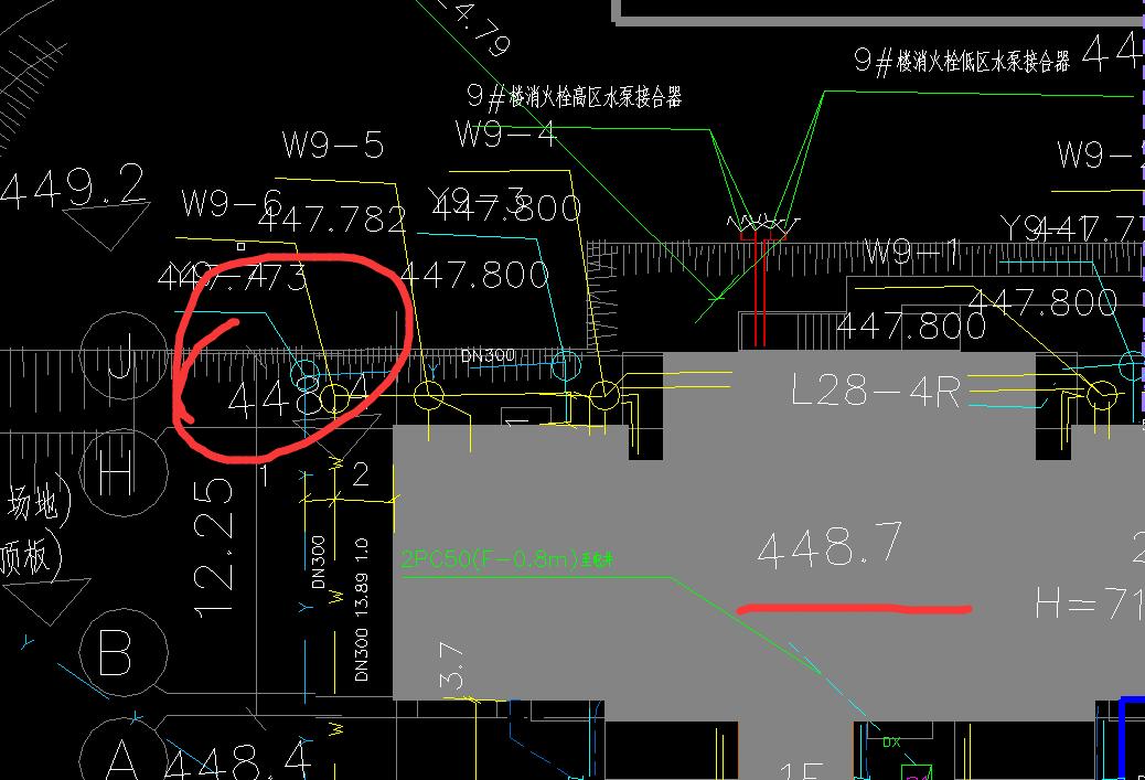 雨水井标高图片