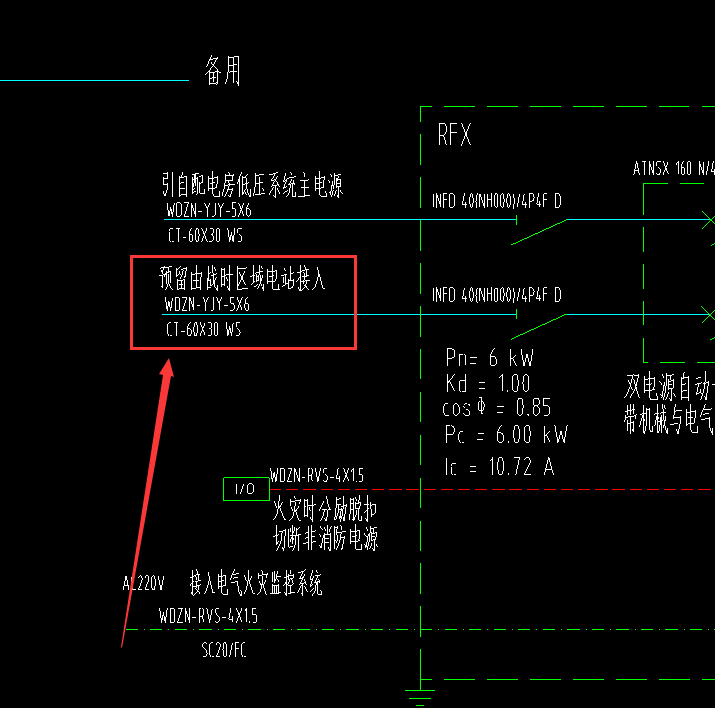 预留线