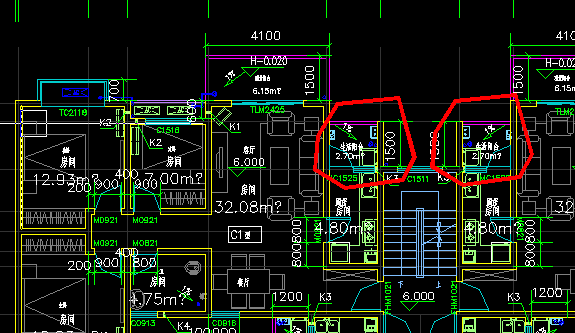 下面画圈的属于凹阳台