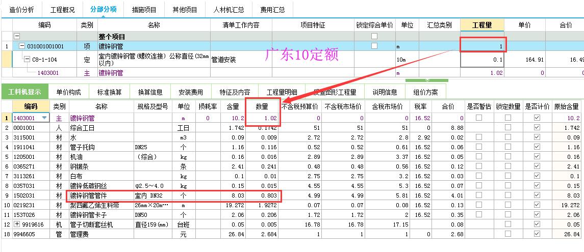 清单数量