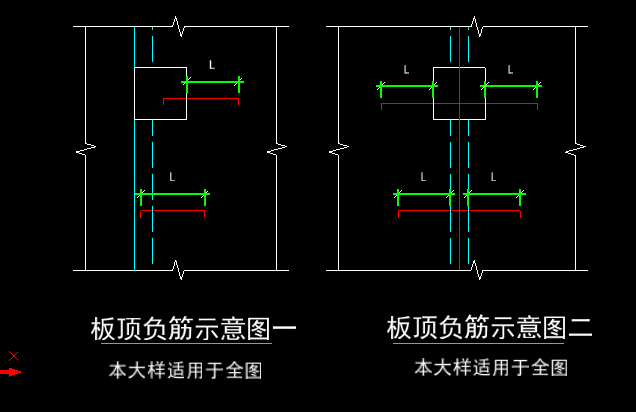 支座内边线