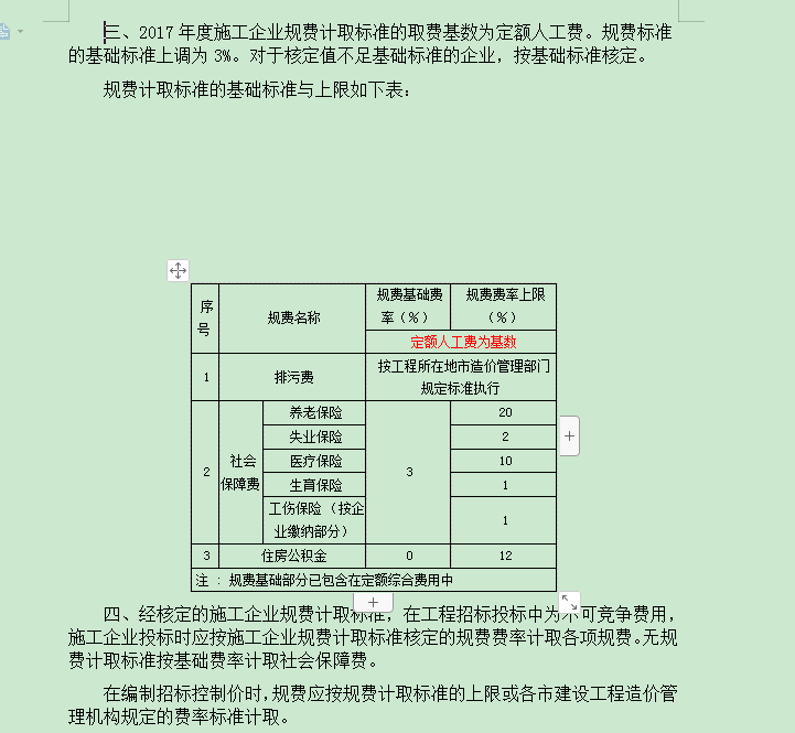 17年规费问题