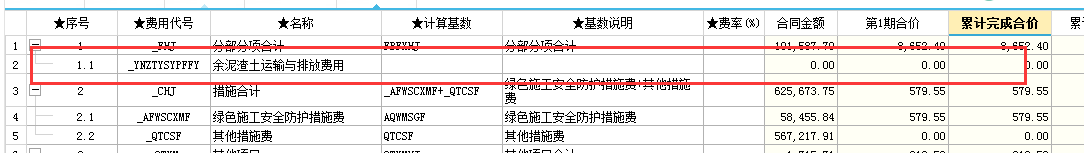 费用汇总