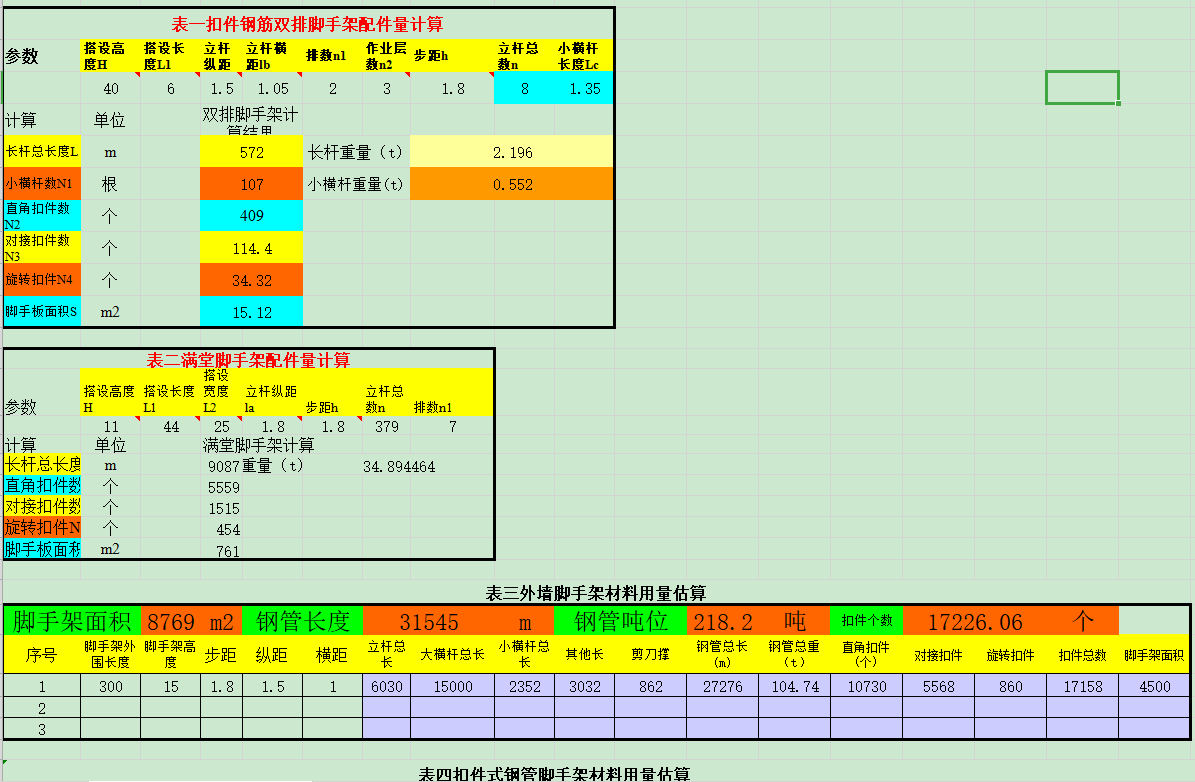 墙脚手架