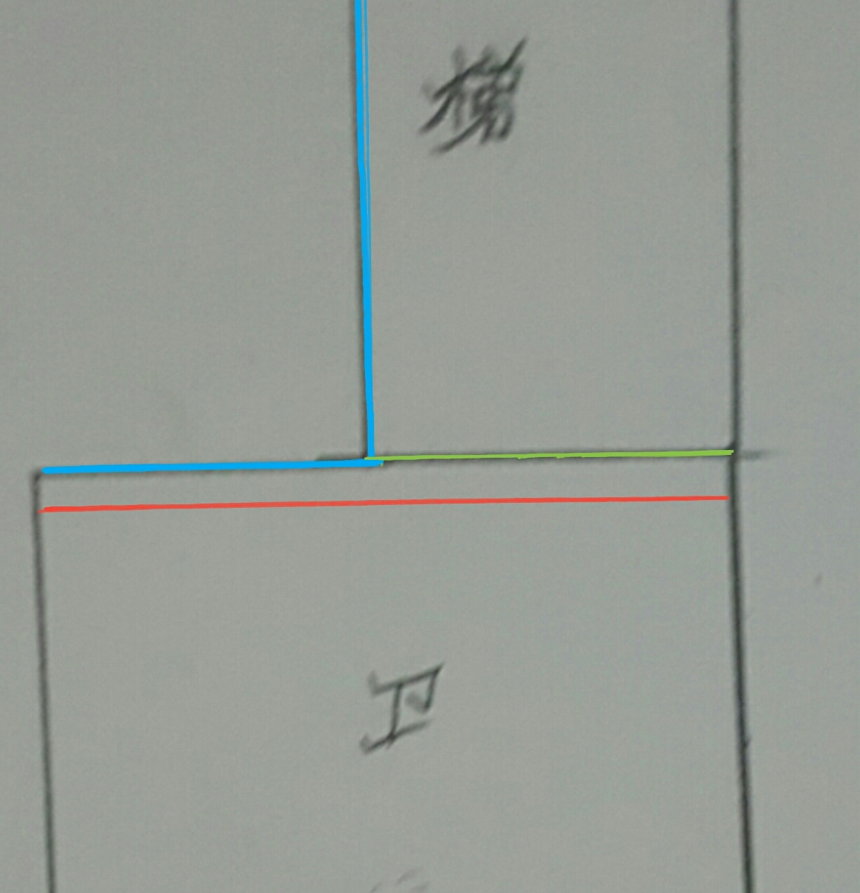 在楼梯间