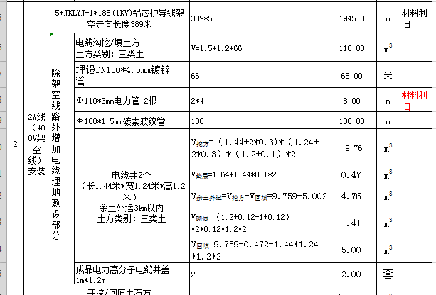 工程量