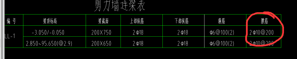 输入钢筋信息
