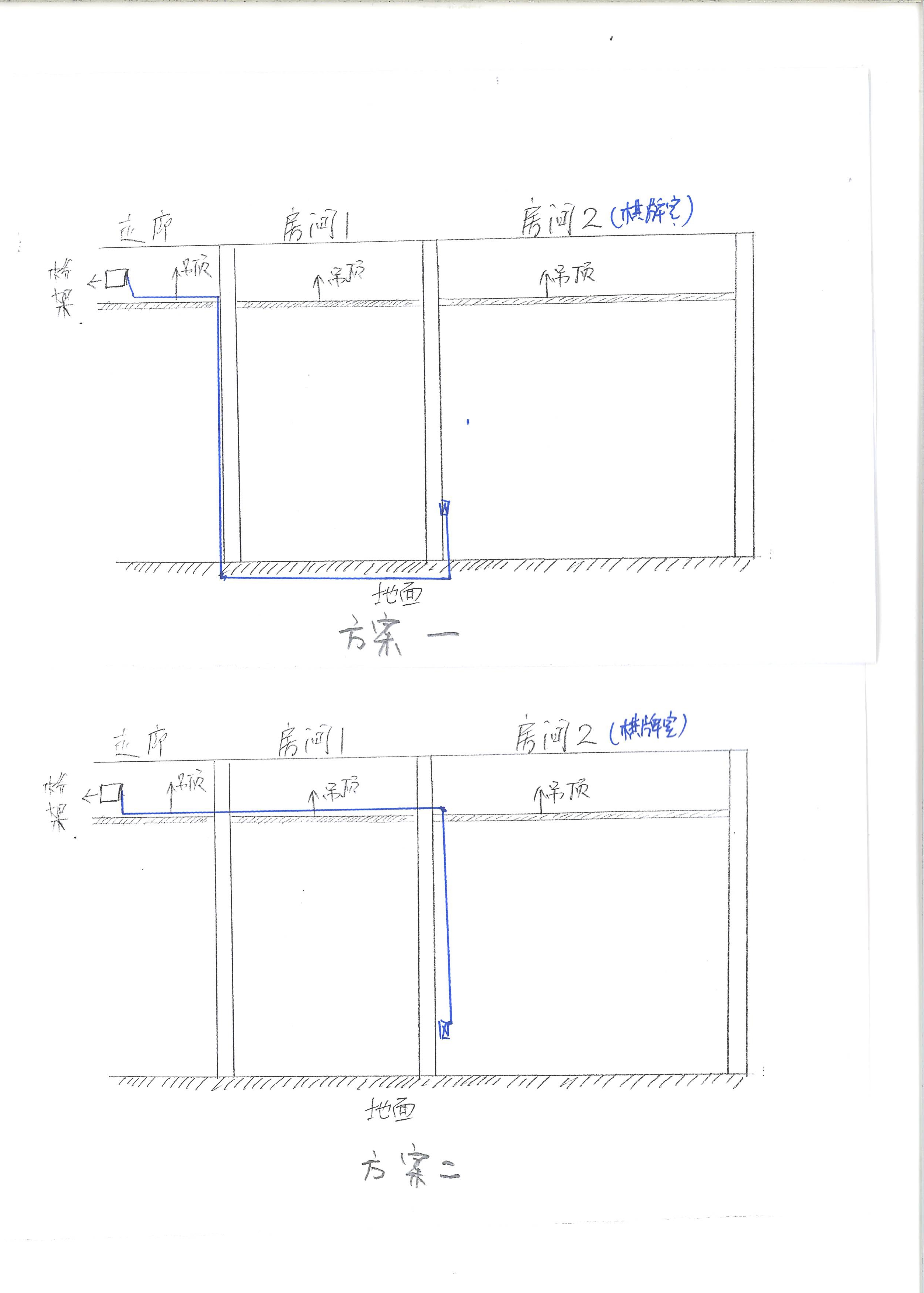 沿桥架敷设