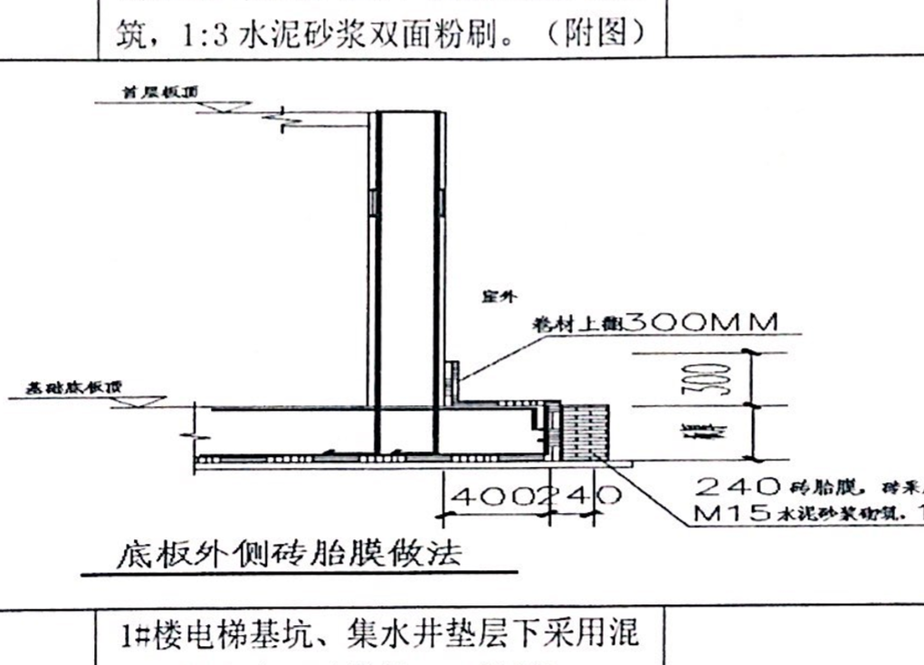 底板防水