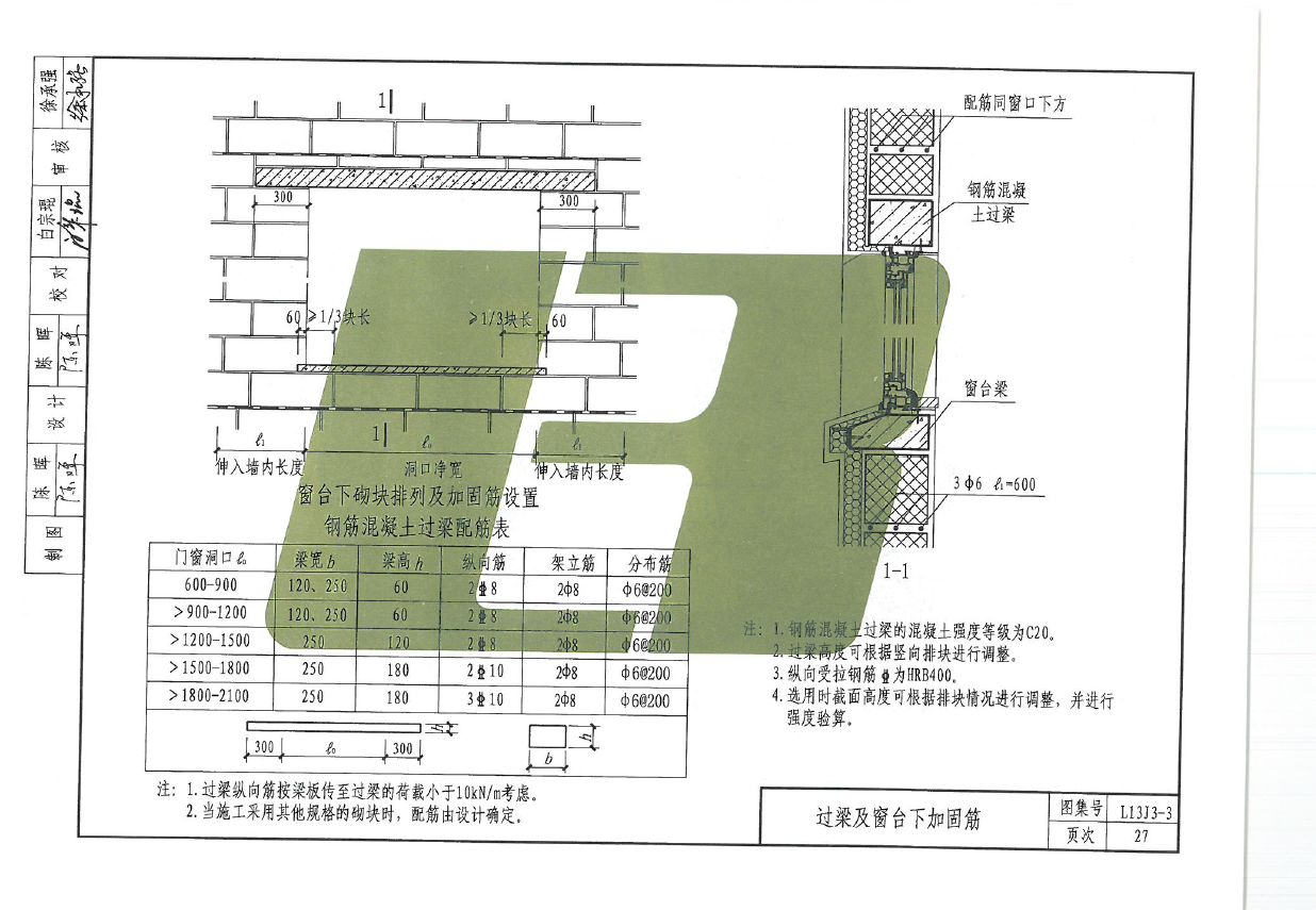 压顶配筋