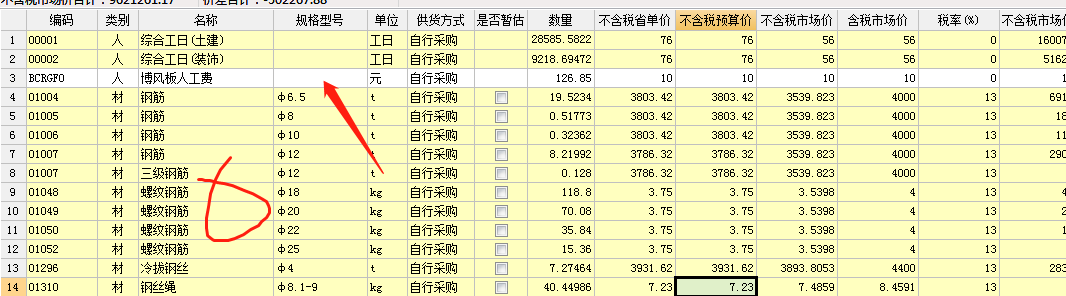 汇总表