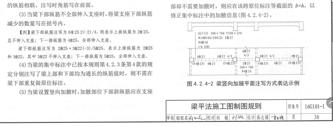 通长钢筋