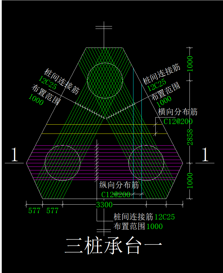 两桩承台集中标注图解图片